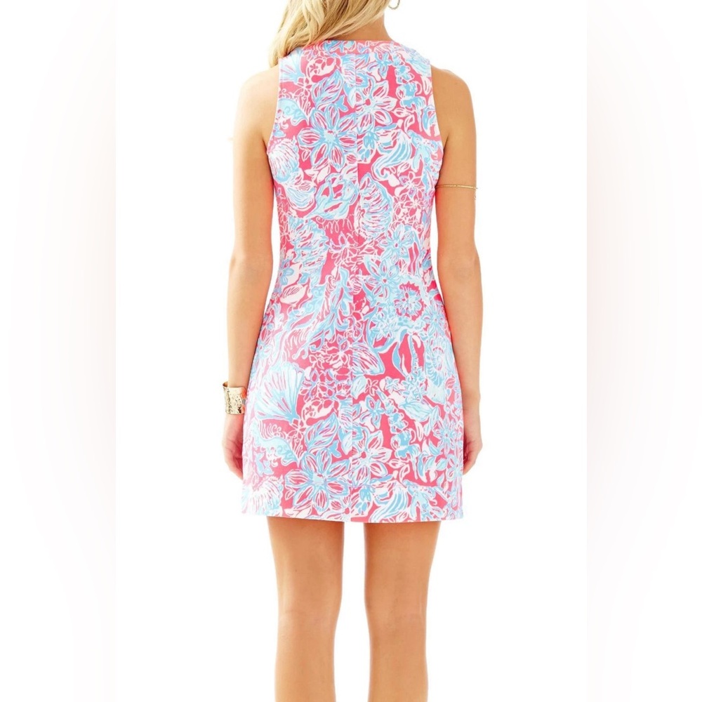 Lilly Pulitzer Womens Estrada Summer Siren French Terry Shift Dress XS - Picture 6 of 7